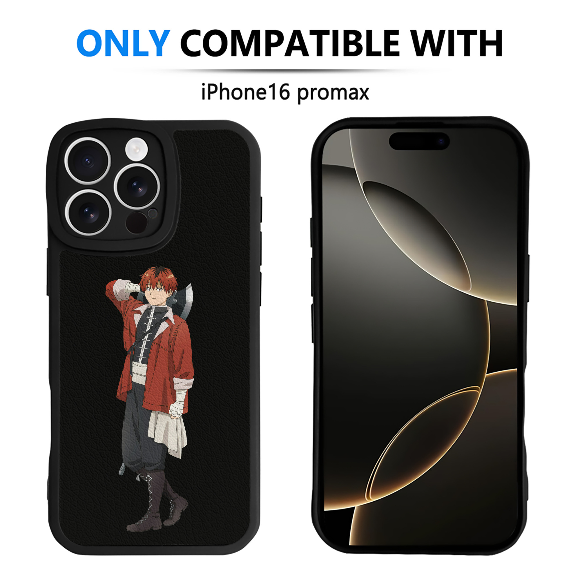 （画像用） 葬送のフリーレン Frieren 【iPhone 16シリーズ対応】シリコンスマホケース（レザー調） 材質：シリコン